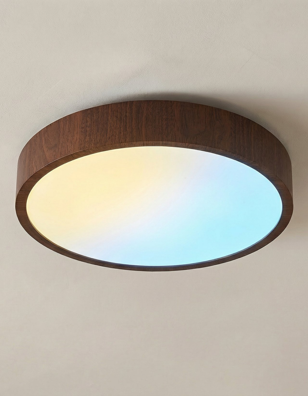 CAELUM 12.6-in. Flush Mount walnut — studio