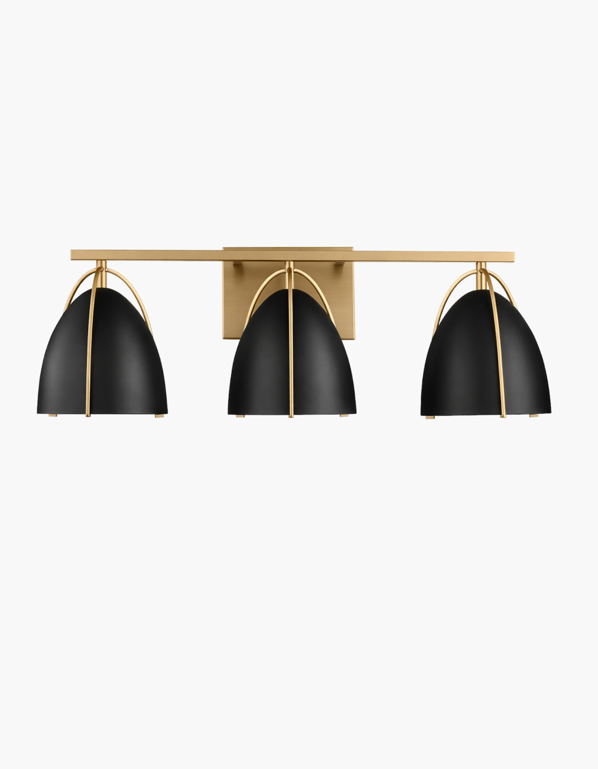 HOPE Three-Light Vanity Black + Gold — hero