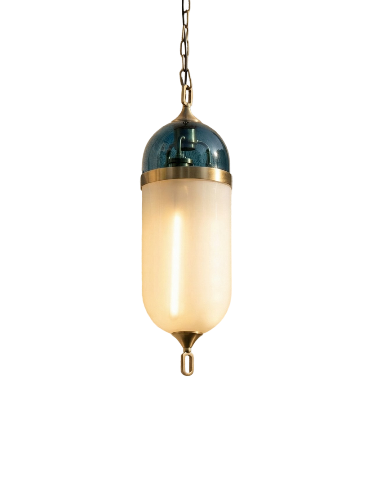 CALDER 20-in. Triple Globe Pendant Blue+White