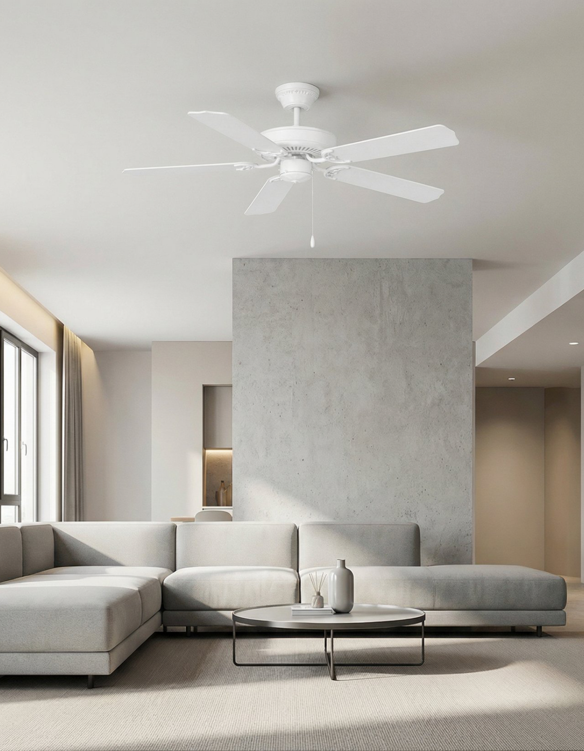 BASE CAMP Matte White fan – room