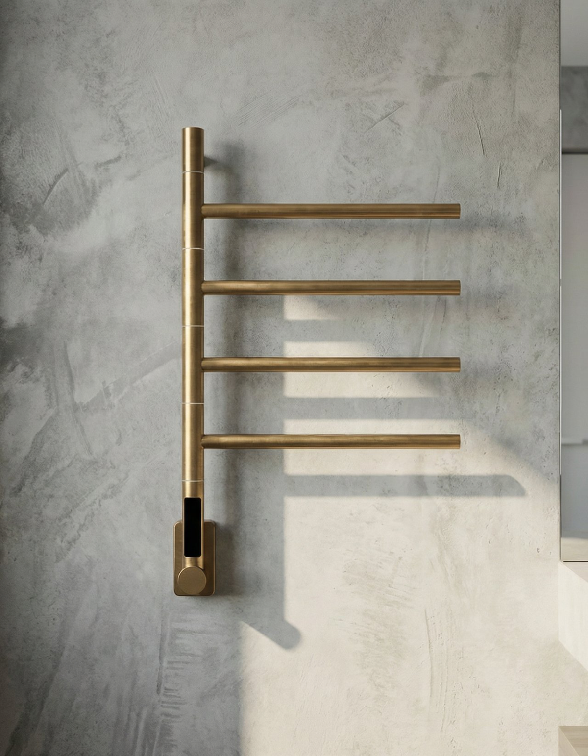 EMBER 4-Bar Towel Warmer – Brushed Golden