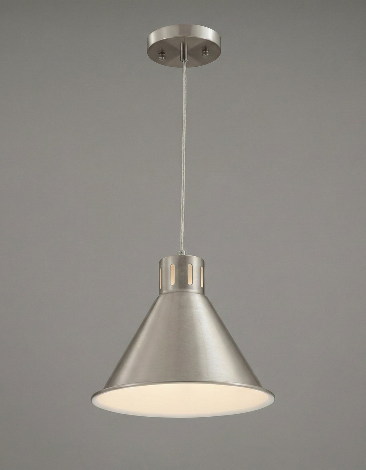 DUKE 1-Light Pendant - Brushed Nickel