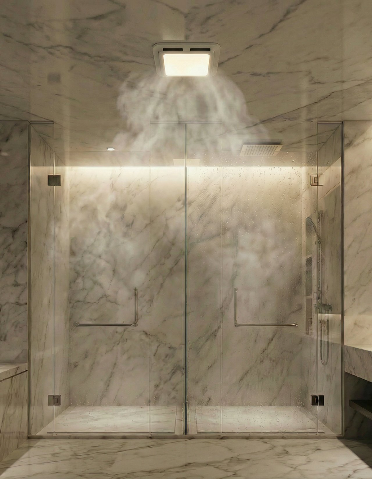 CLAERA 100 CFM Bath Fan with LED