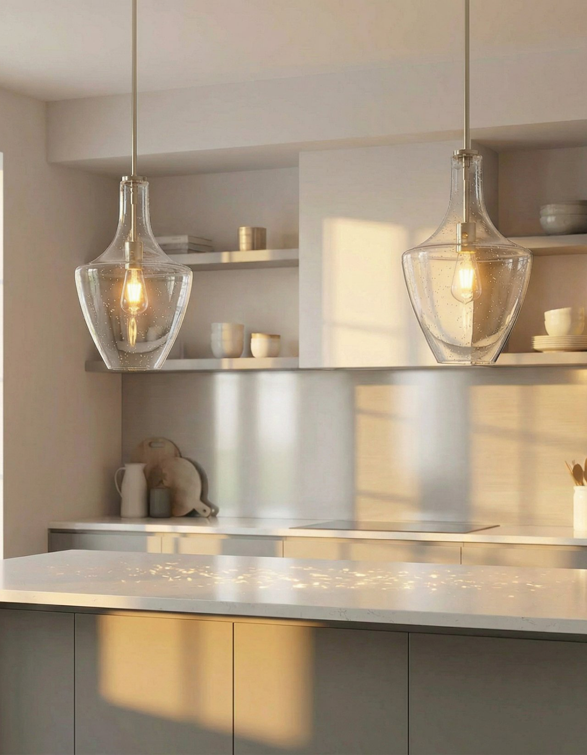 CAPRI 11-in. Pendant, Brushed Nickel Finish