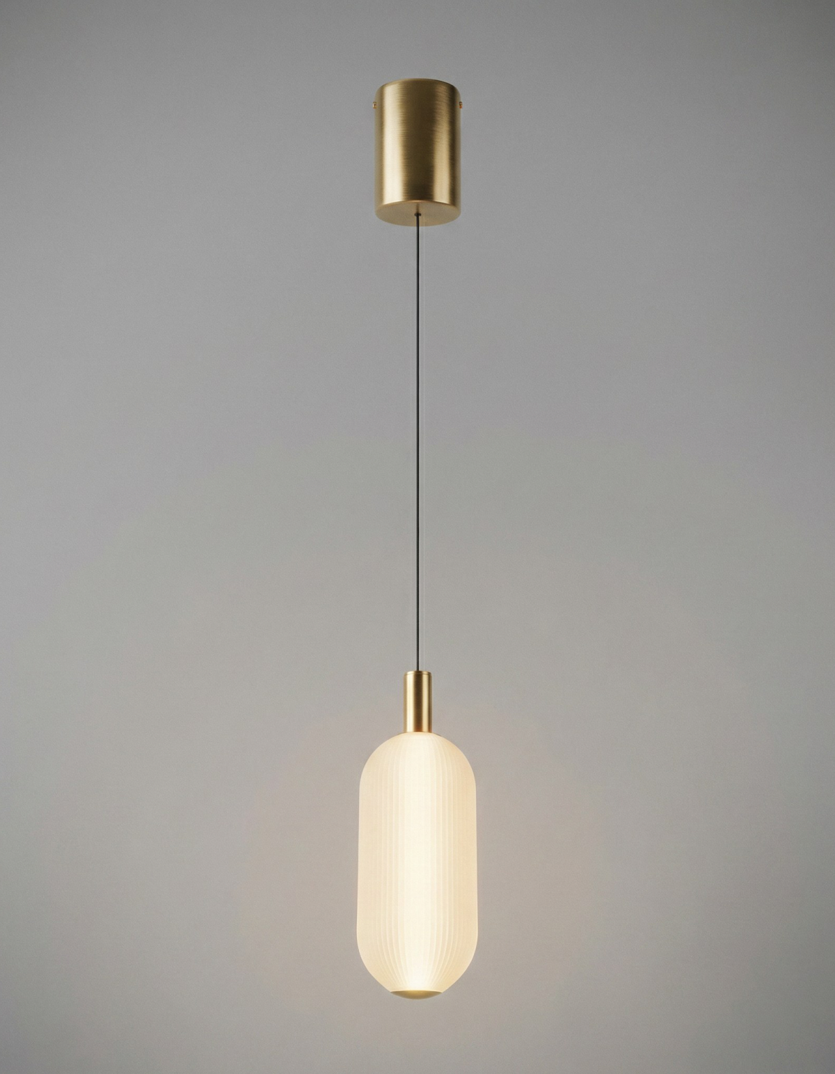 ELION Single Pendant – Anodized Brass Gold