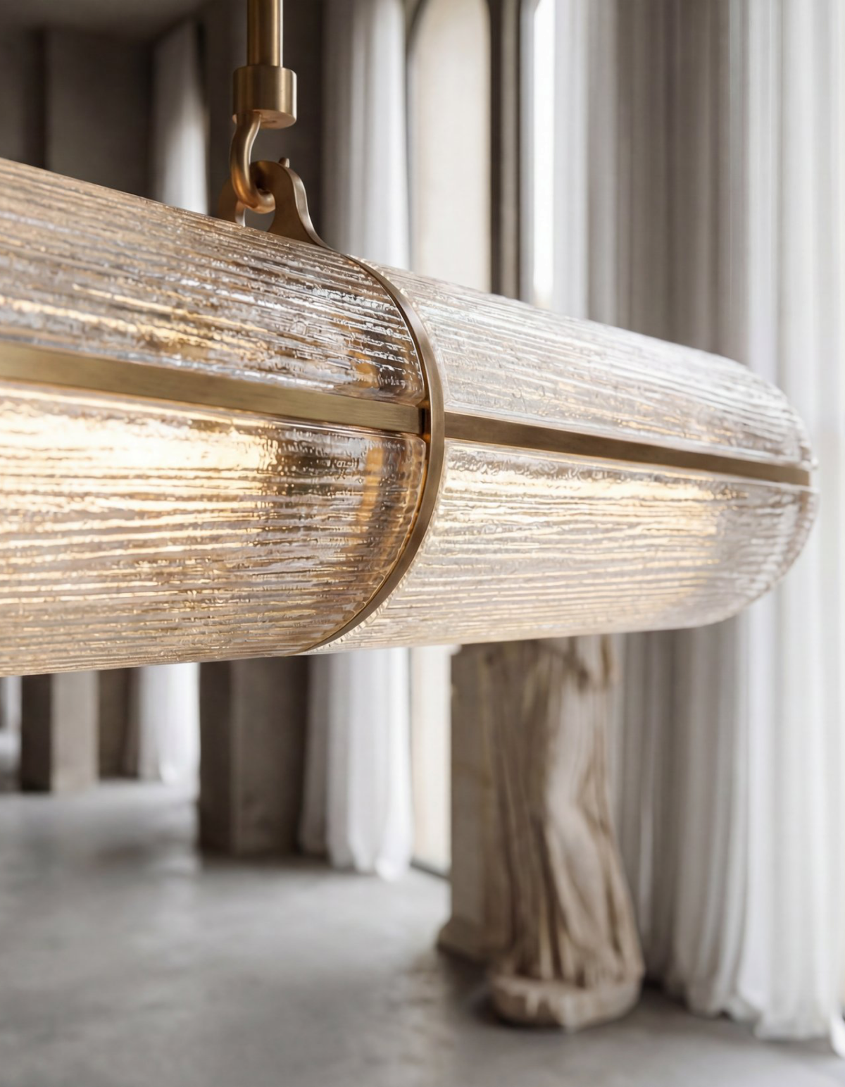 ELARA 64-in. Linear Chandelier detail