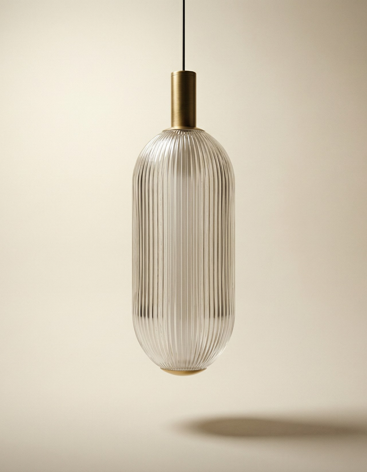 ELION Single Pendant – Anodized Brass Gold