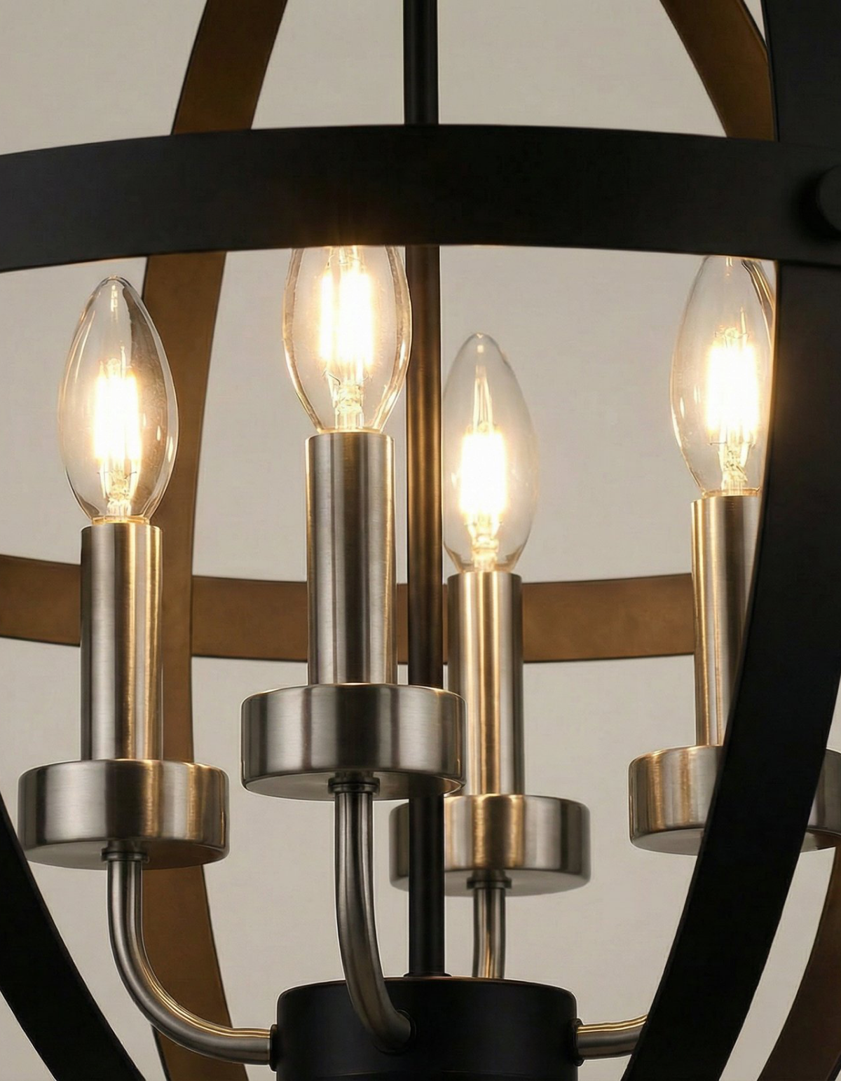 BRICKELL 24-in. Four-Light Pendant in Black