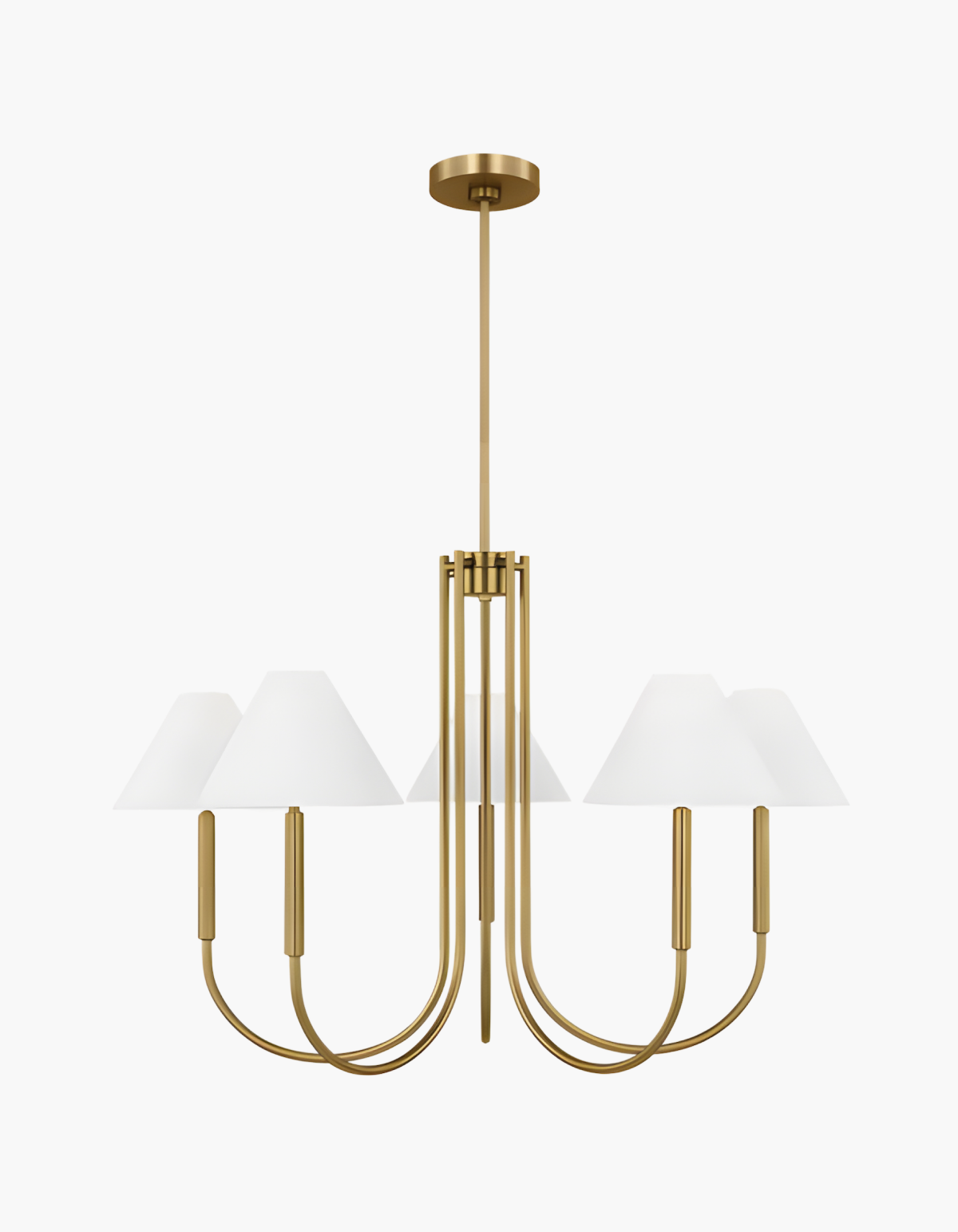 Parlor 5-Light Chandelier - Satin Gold#Finish_Satin Gold