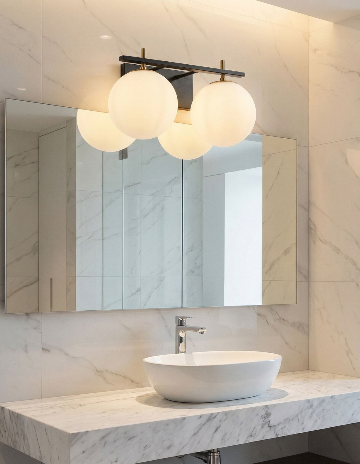 Capella 2-Light Vanity Light - CPLA-V2-BKSG