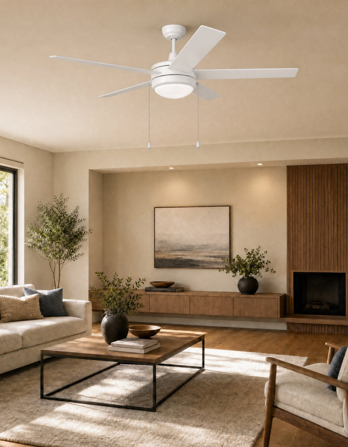 COBIA 52" 5-Blade Cobia Ceiling Fan - Matte White#Finish_Matte White