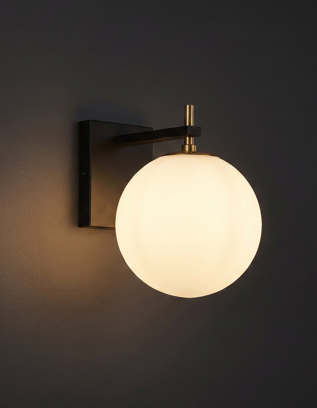Capella 1-Light Bathroom Wall Sconce - CPLA-WS1-BKSG