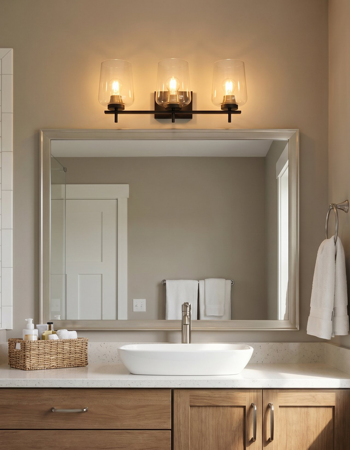 GILA 3-Light Vanity - Black#Finish_Black