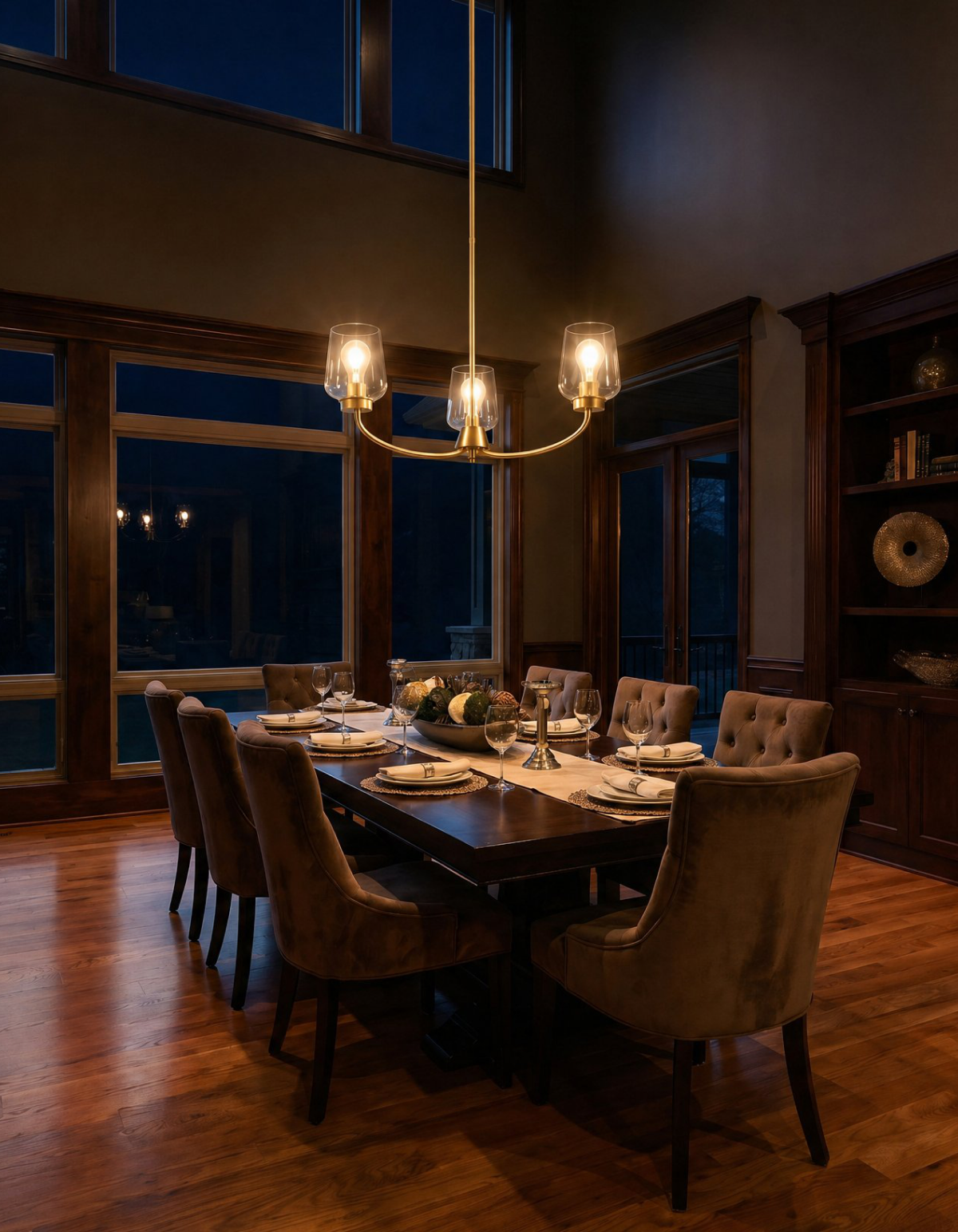 GILA 3-Light Ring Chandelier - Satin Gold#Finish_Satin Gold