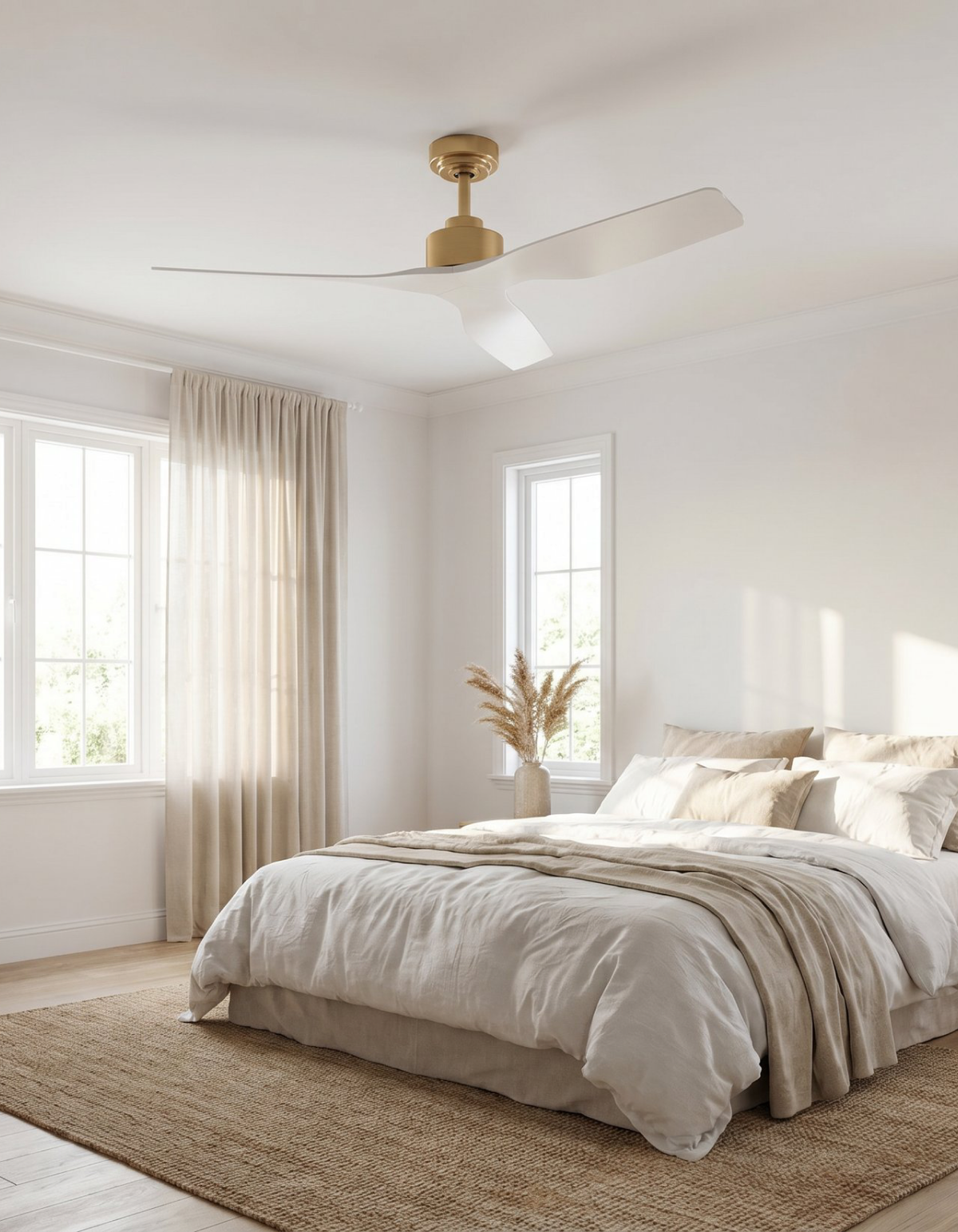 Skylark 52-in. Ceiling Fan - Copper & White#Finish_Copper & White