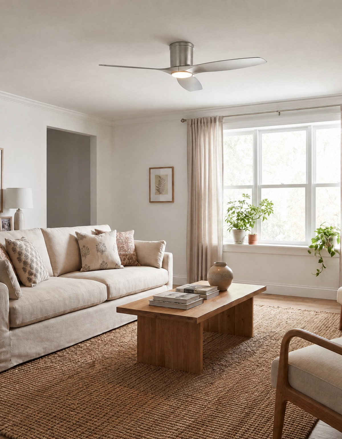 Savannah 52-in. Ceiling Fan - Brushed Nickel & Silver#Finish_Brushed Nickel & Silver