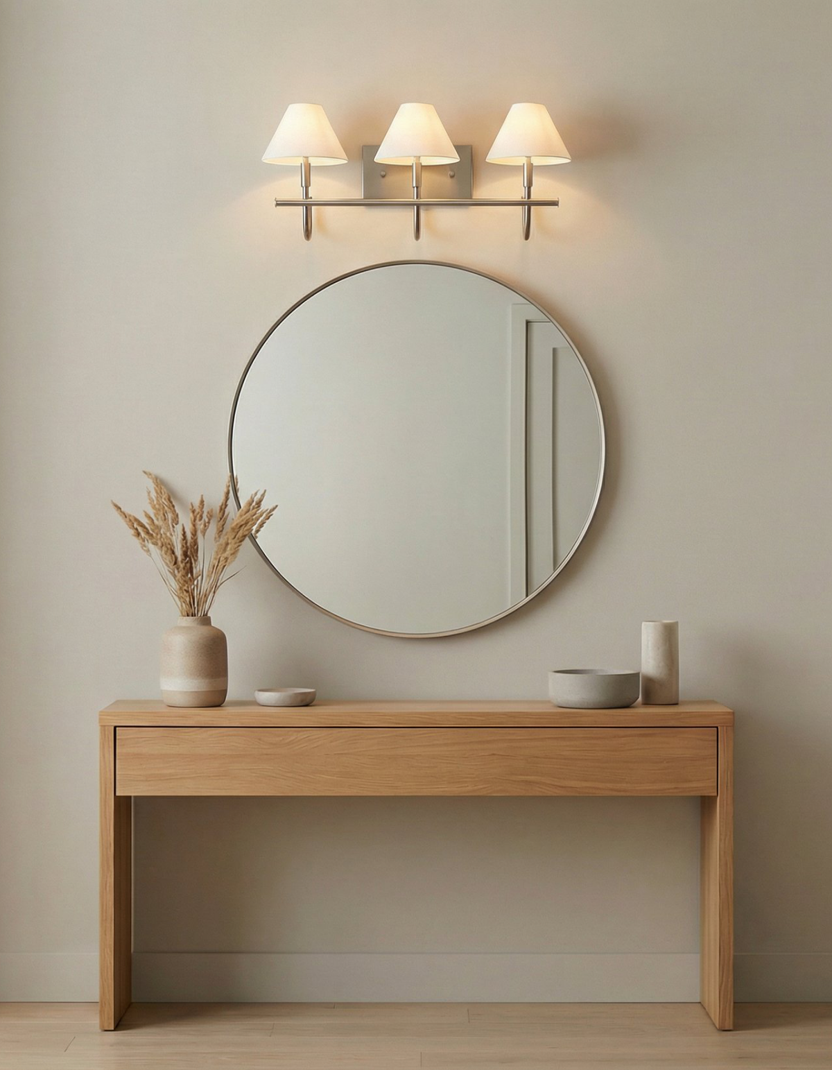 Parlor 3-Light Vanity Light - Brushed Nickel#Finish_Brushed Nickel