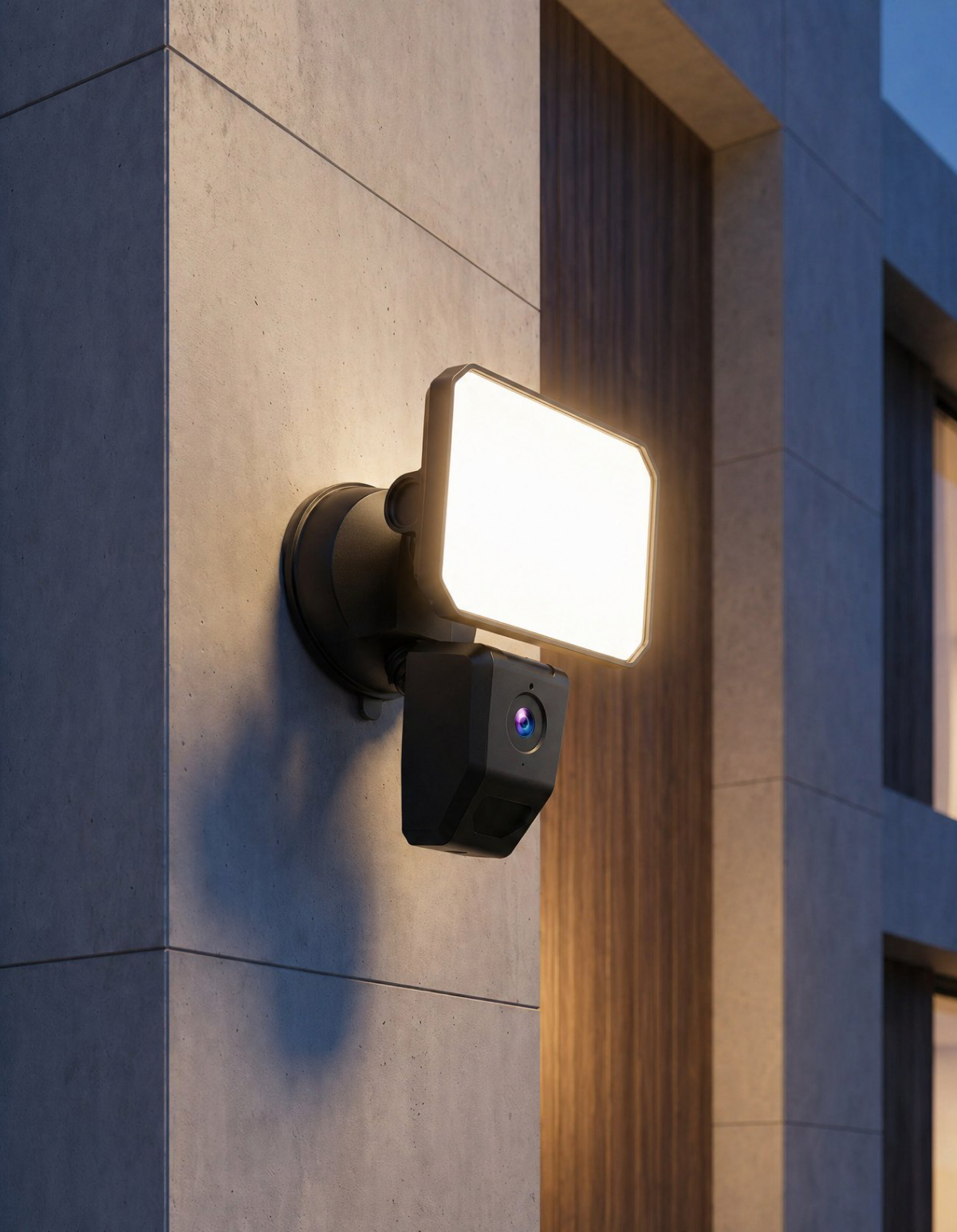 Fortis 1-Head Security Light, Black - Black#Finish_Black