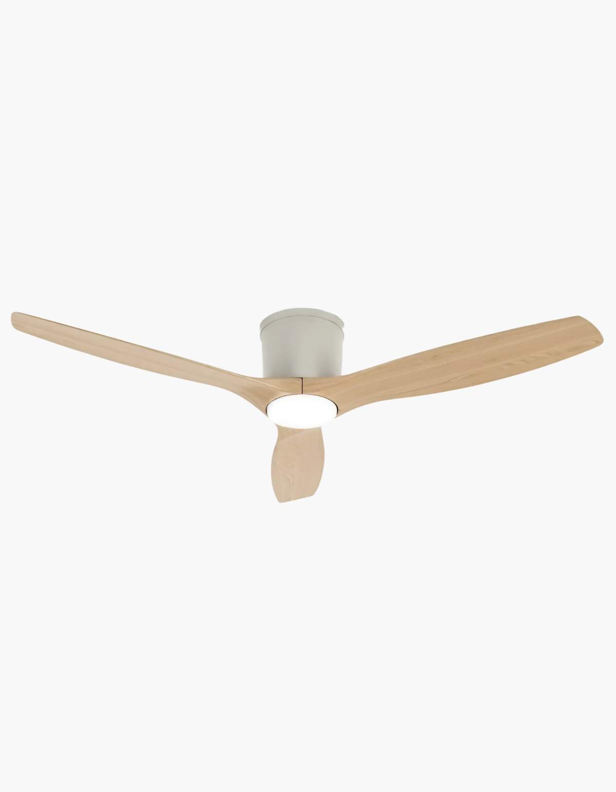 Savannah 52-in. Ceiling Fan - White & Natural Wood#Finish_White & Natural Wood