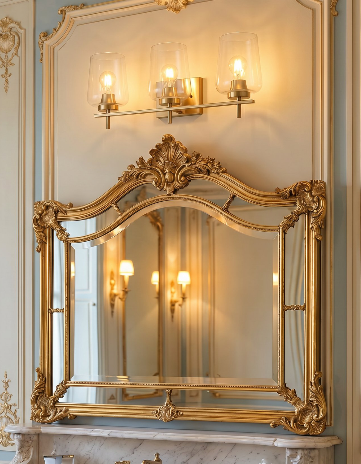 GILA 3-Light Vanity - Satin Gold#Finish_Satin Gold