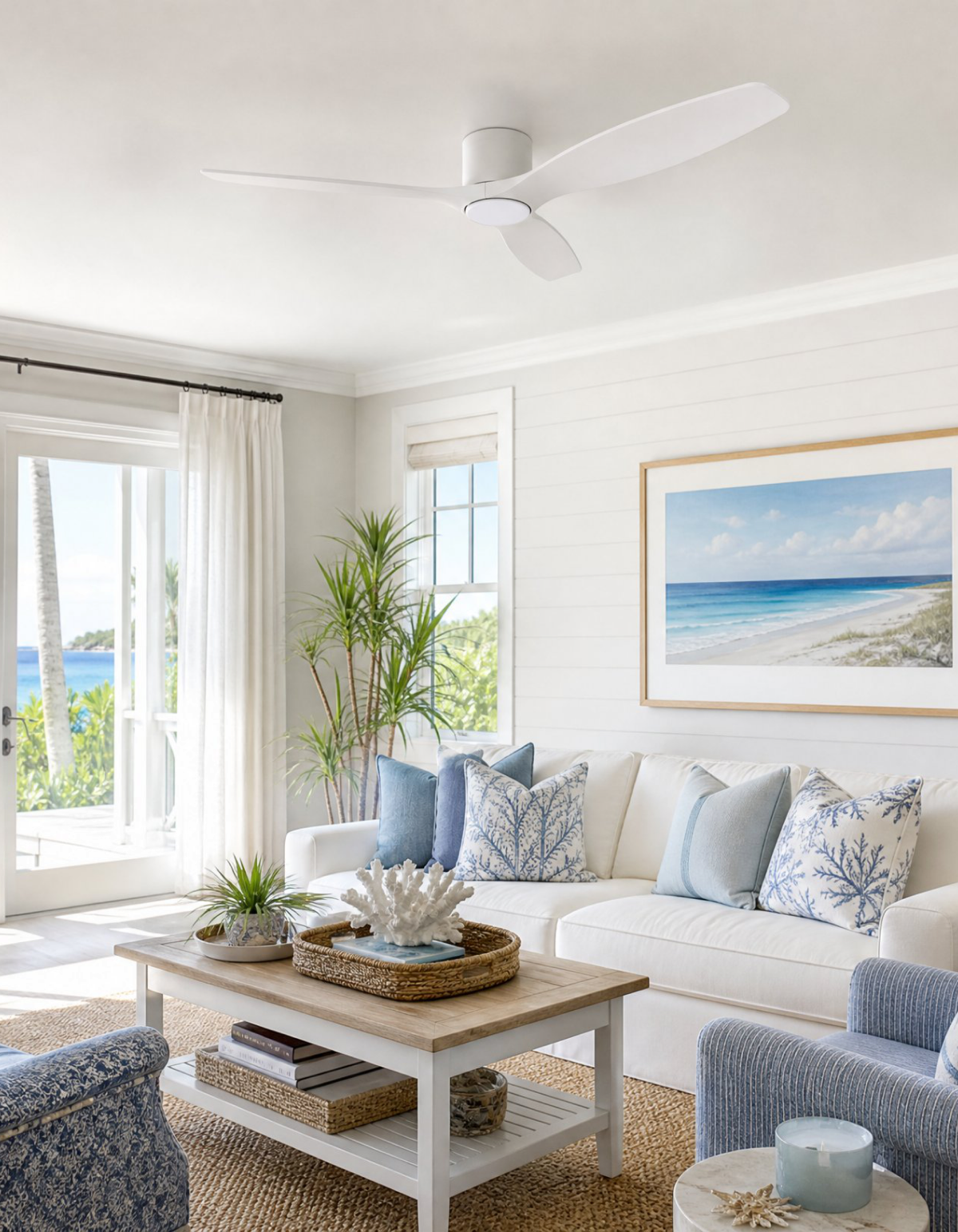 Savannah 52-in. Ceiling Fan - White#Finish_White
