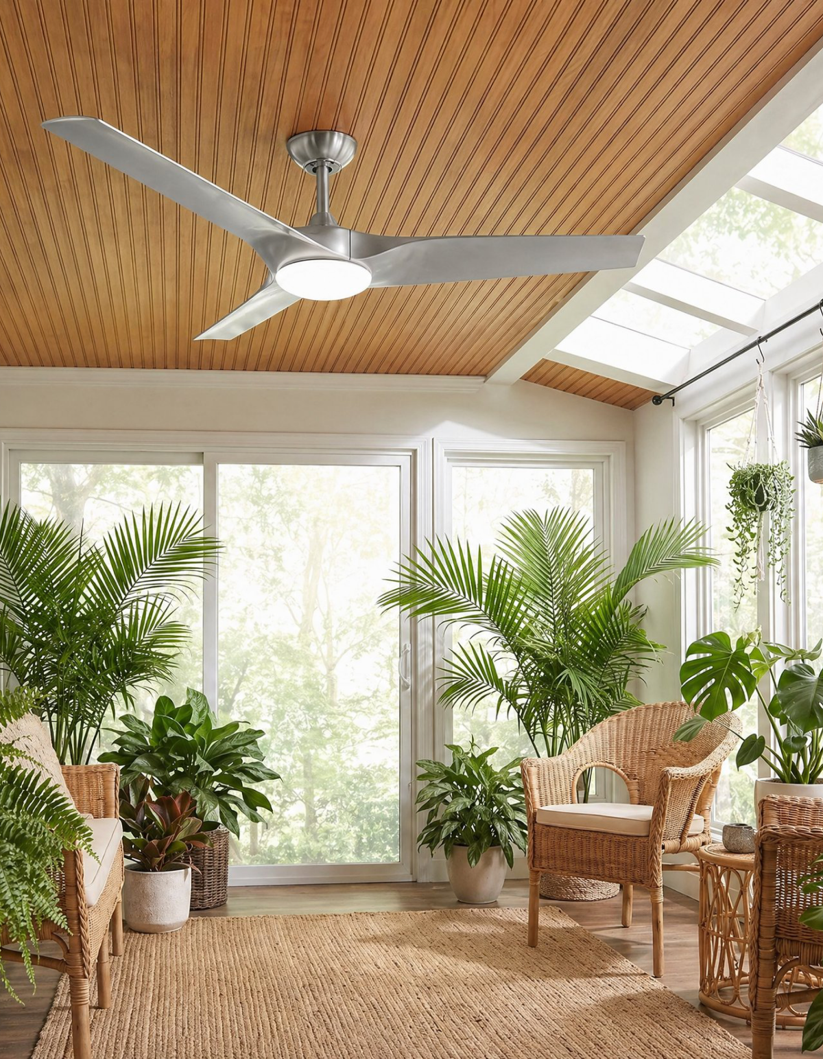 Gossamer 52-in. Ceiling Fan, Brushed Nickel - Brushed Nickel & Silver#Finish_Brushed Nickel & Silver