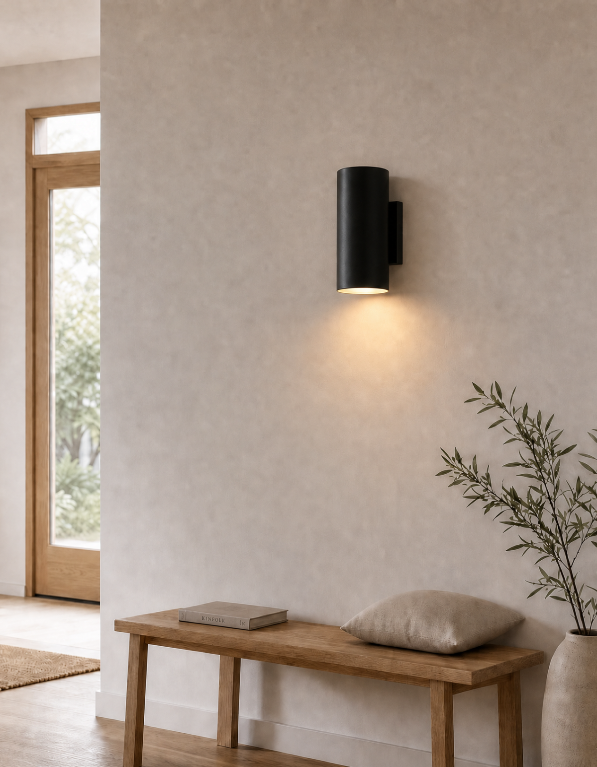 Pioneer 2-Light Up/Down Sconce - PION-WS2-3CCT-BK