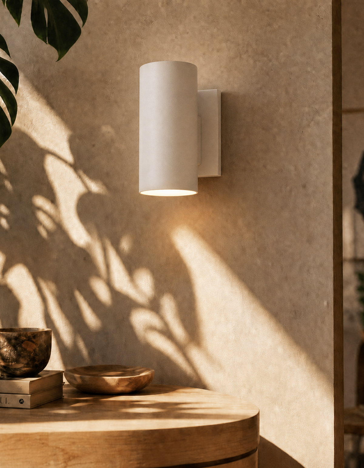 PIONEER 1-Light Outdoor Up/Down Wall Sconce - White#Finish_White