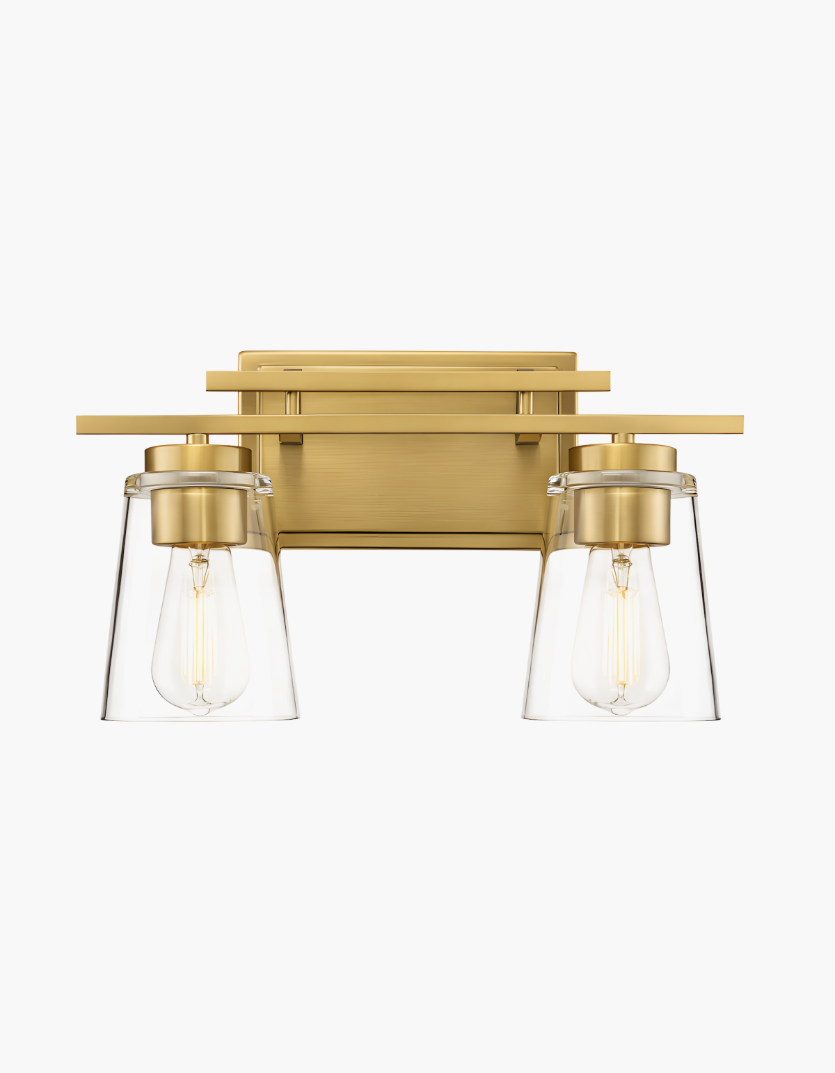 Haily 2-Light Vanity Light - Satin Gold#Finish_Satin Gold