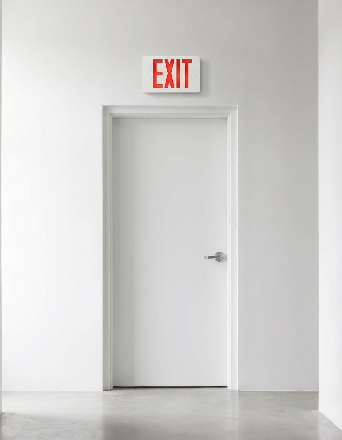 Haven Exit Sign - ES-C-S-W-R-WH