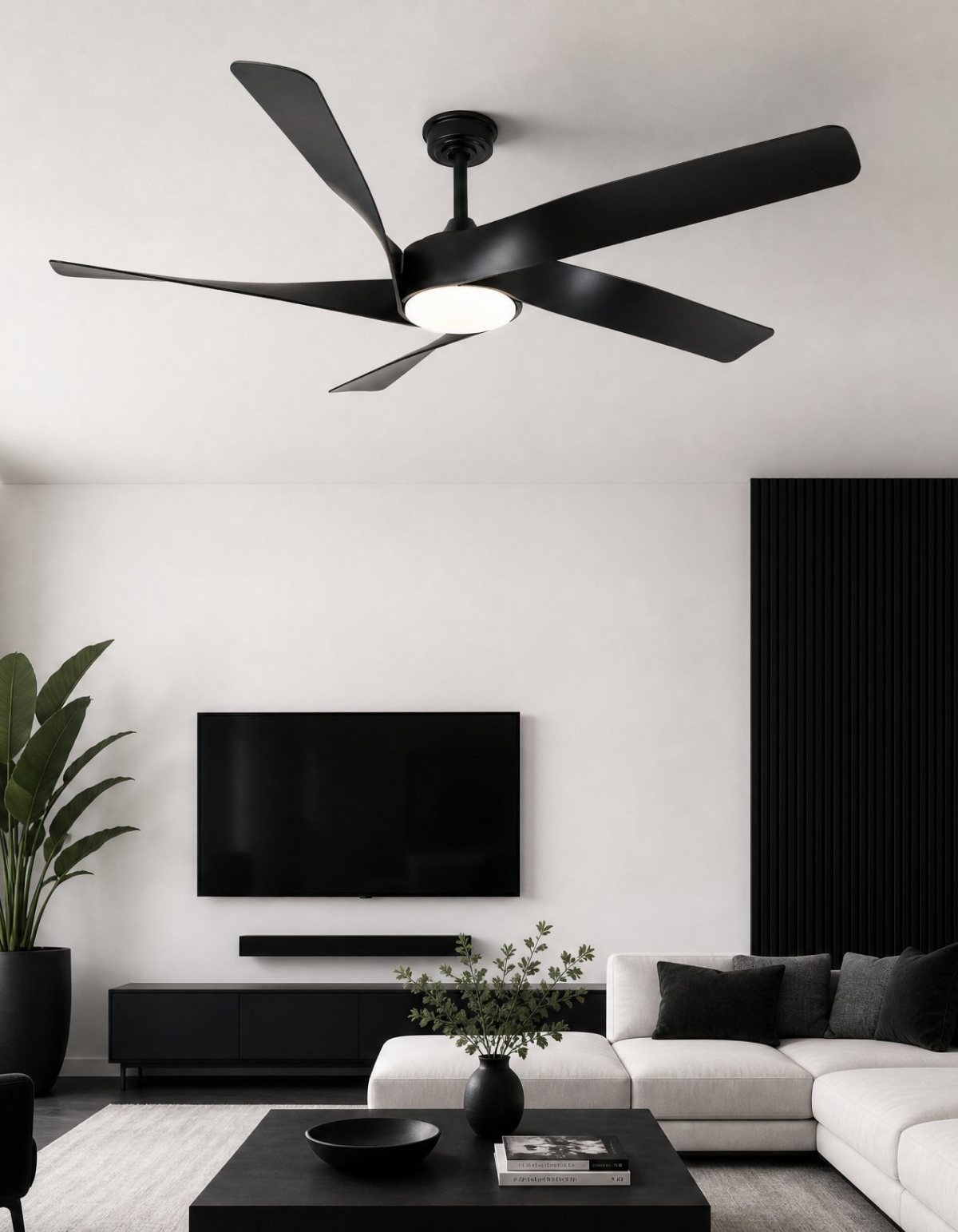 MIGHTY CONDOR 60" Mighty Condor Fan - Matte Black With Matte Black#Finish_Matte Black With Matte Black