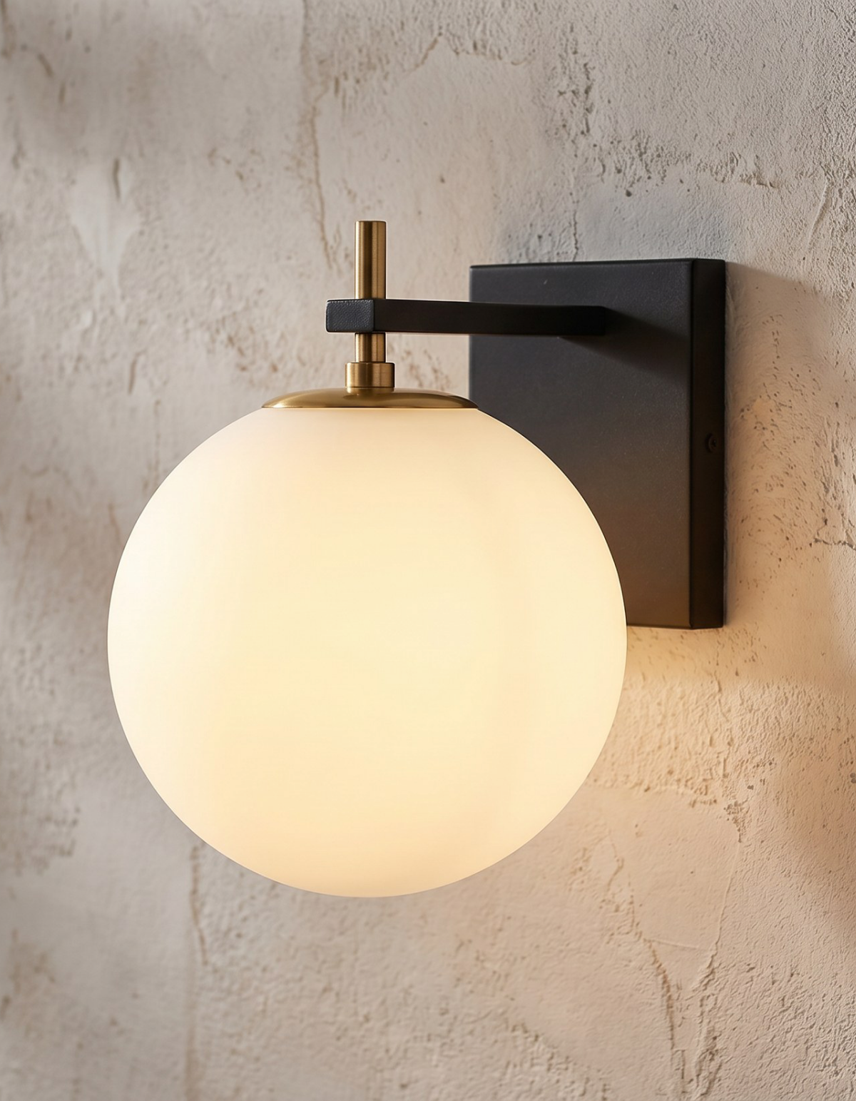 Capella 1-Light Bathroom Wall Sconce - CPLA-WS1-BKSG