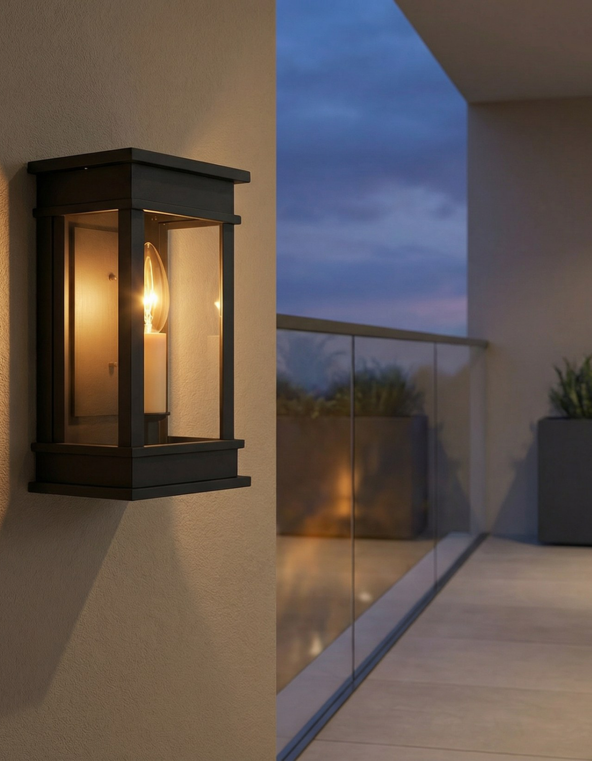 CARLISLE 16-in. 1-Light Outdoor Lantern - Black#Finish_Black