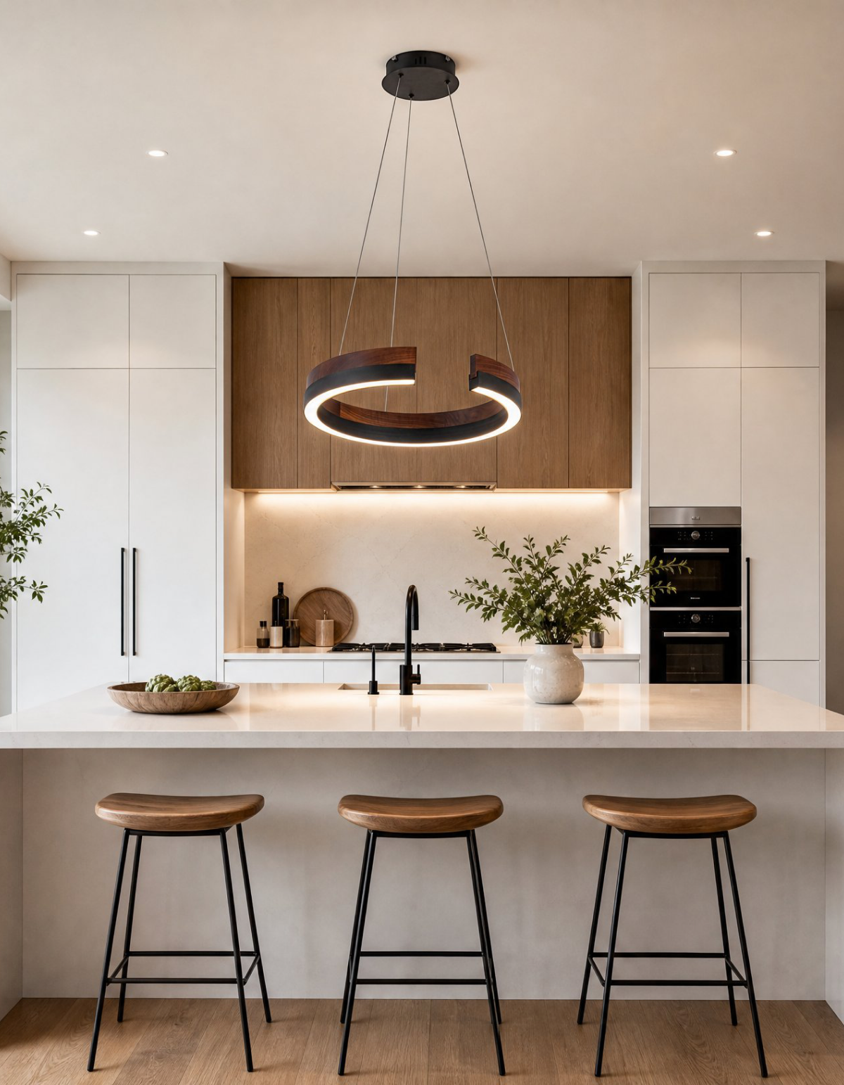 Rowan 24" Chandelier - Dark Walnut#Finish_Dark Walnut