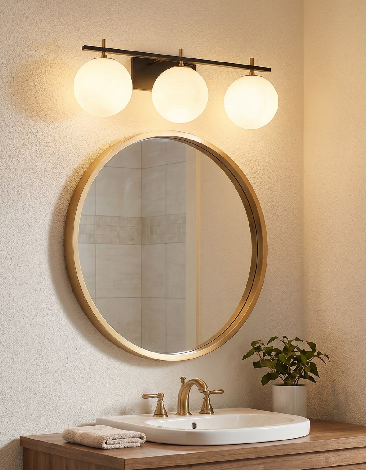 Capella 3-Light Vanity Light - CPLA-V3-BKSG