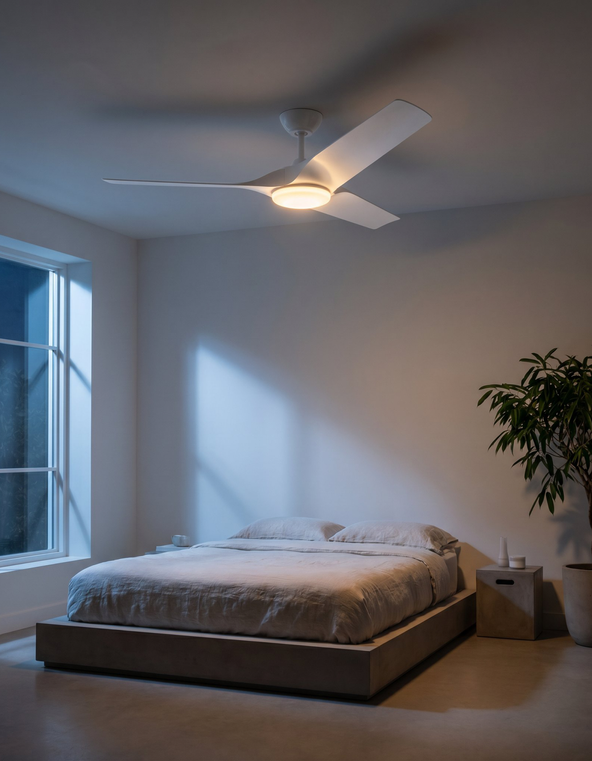 Gossamer 60-in. Ceiling Fan - Matte White#Finish_Matte White