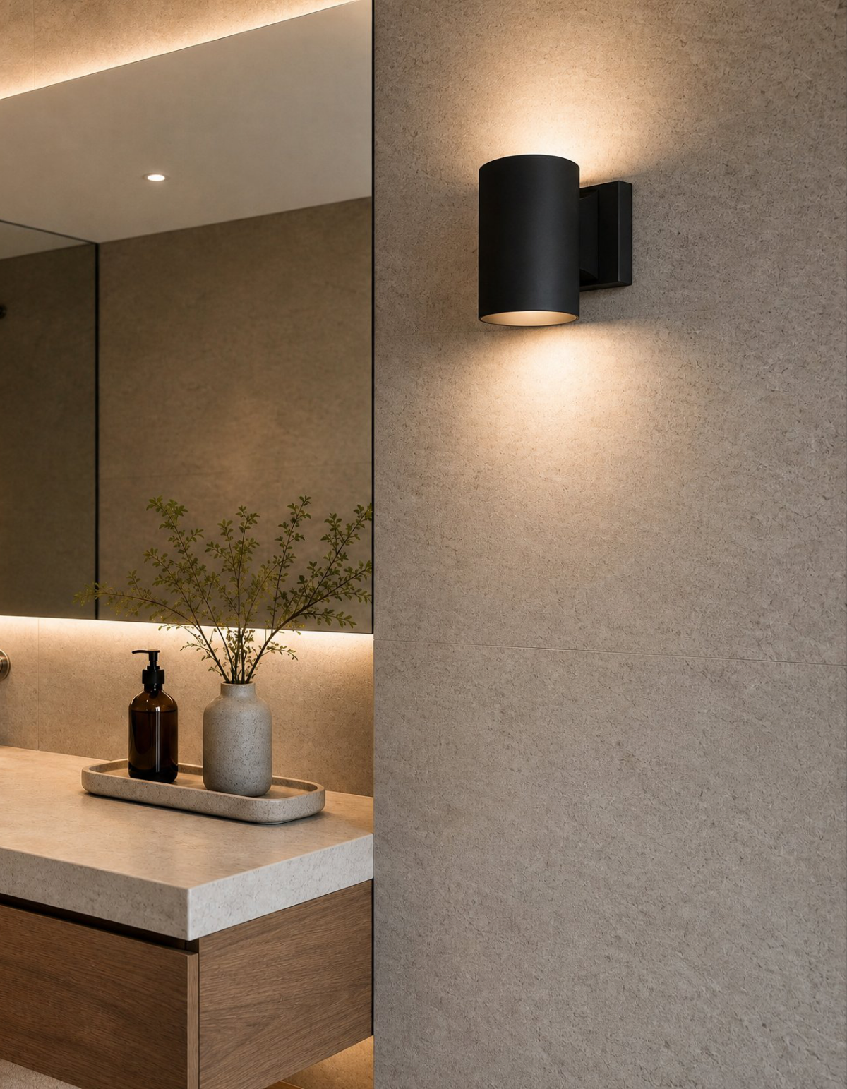 Pioneer 1-Light Up/Down Sconce - Black#Finish_Black
