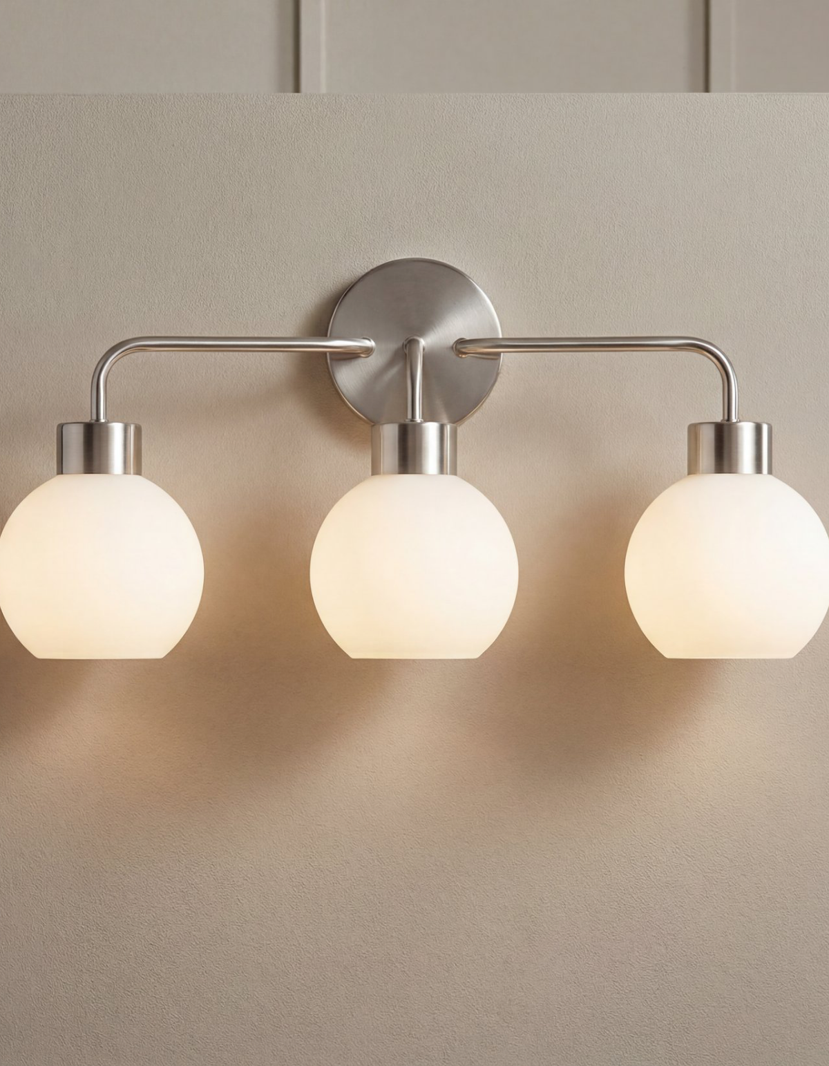 Opal 3-Light Vanity - Brushed Nickel#Finish_Brushed Nickel