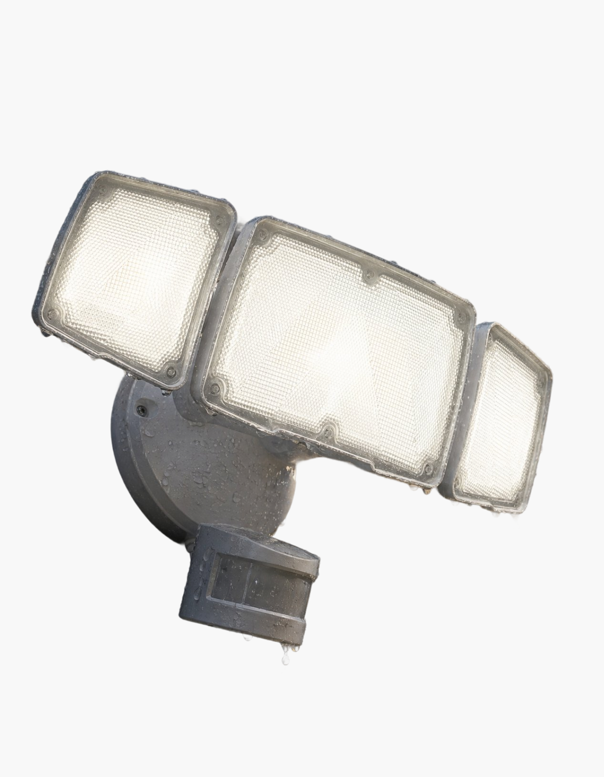 Fortis 3-Head Security Light, White - White#Finish_White