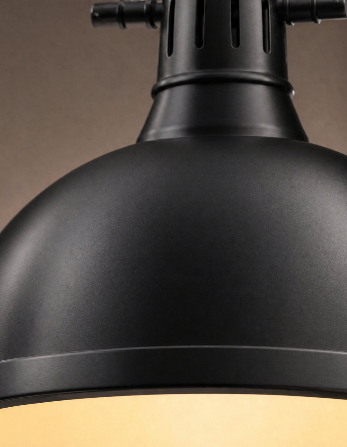 Foundry Single Kitchen Pendant - Black Finish, Frosted White Glass#Finish_Black Finish, Frosted White Glass