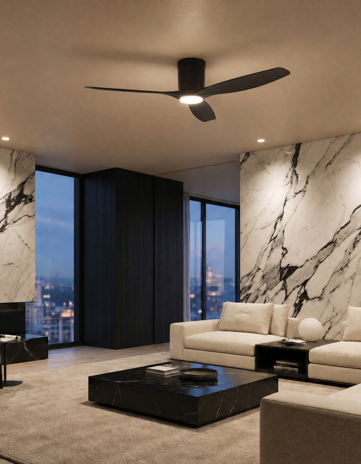 Savannah 52-in. Ceiling Fan - Black#Finish_Black
