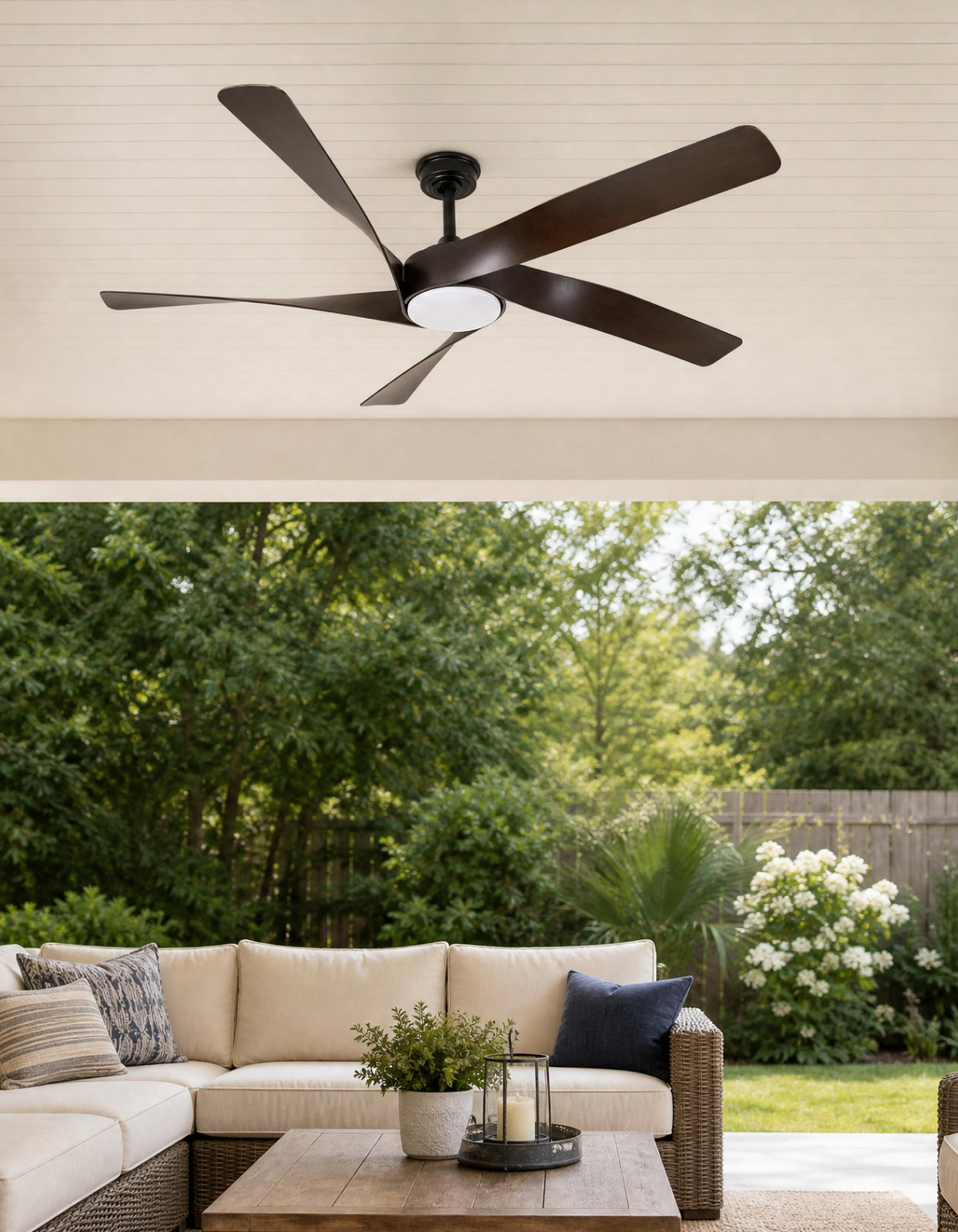 MIGHTY CONDOR 60" Mighty Condor Fan - Matte Black With Dark Brown#Finish_Matte Black With Dark Brown