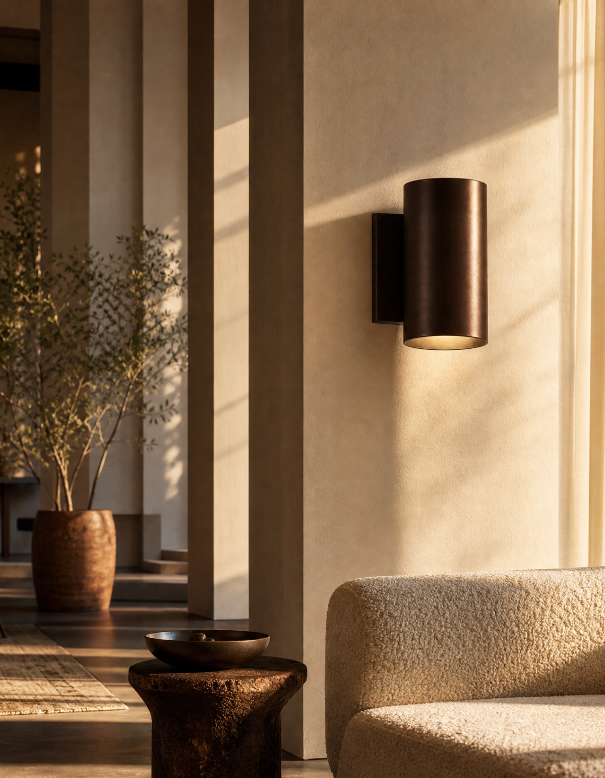 PIONEER 1-Light Outdoor Up/Down Wall Sconce - Bronze#Finish_Bronze
