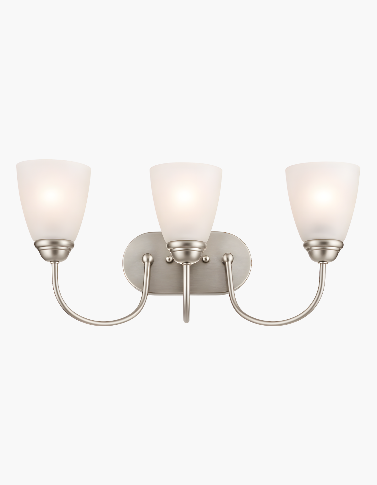 Laurel 3-Light Vanity Light - Brushed Nickel#Finish_Brushed Nickel