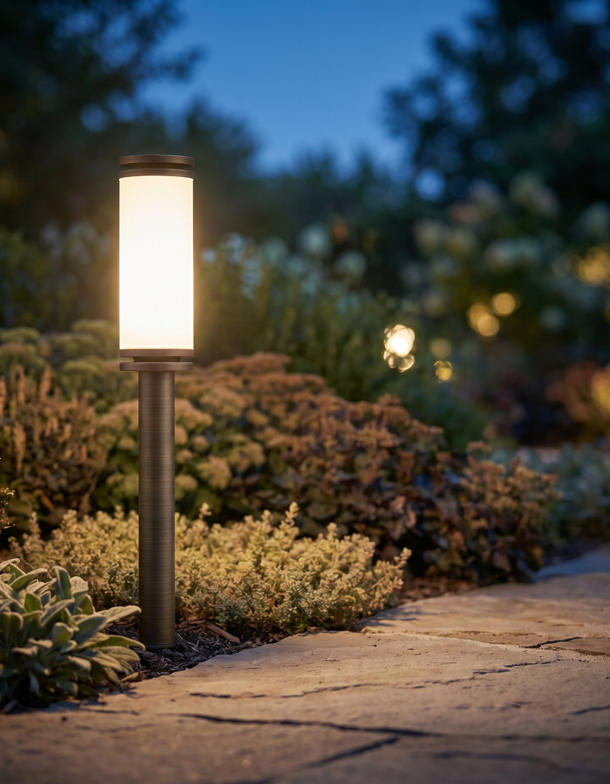 Silva Bollard - Antique Brass#Finish_Antique Brass
