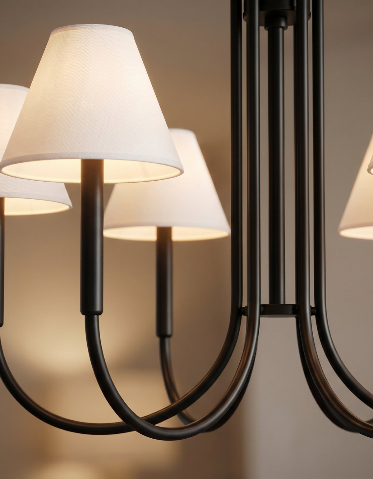 Parlor 5-Light Chandelier - Black#Finish_Black