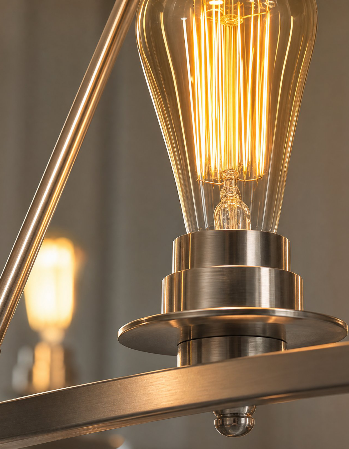 Foundry 9-Light Chandelier - Brushed Nickel#Finish_Brushed Nickel