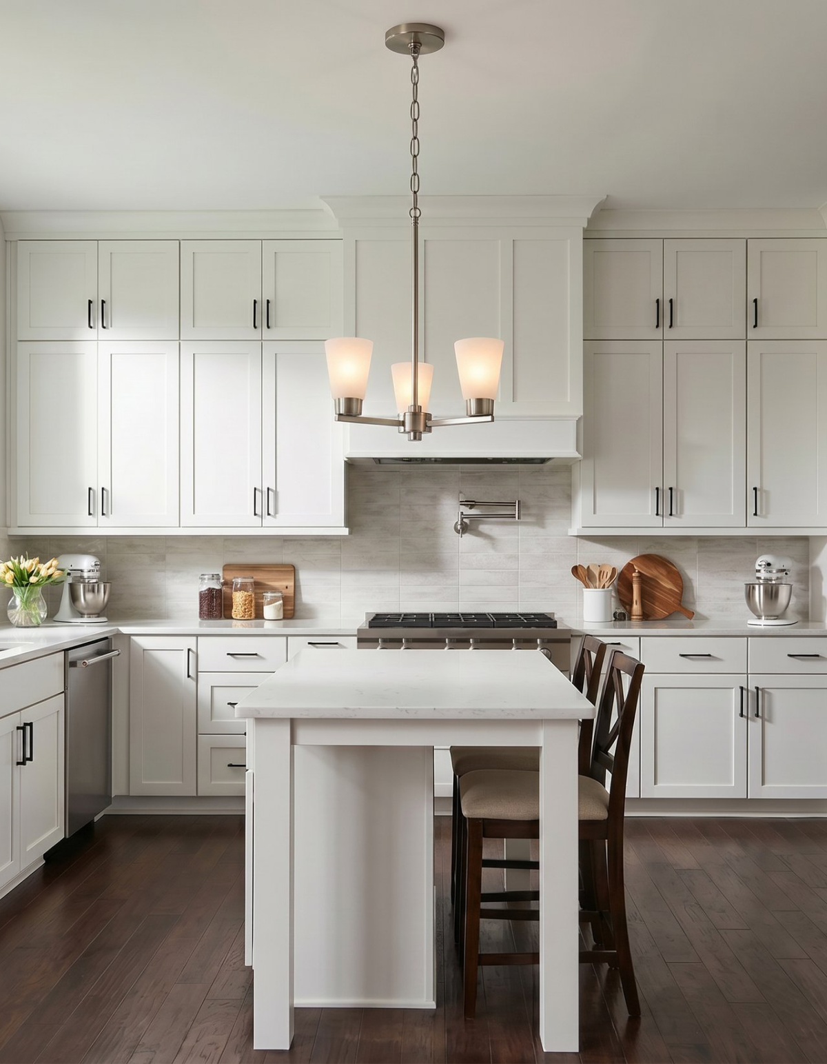 LIMA 3-Light Chandelier - Brushed Nickel#Finish_Brushed Nickel