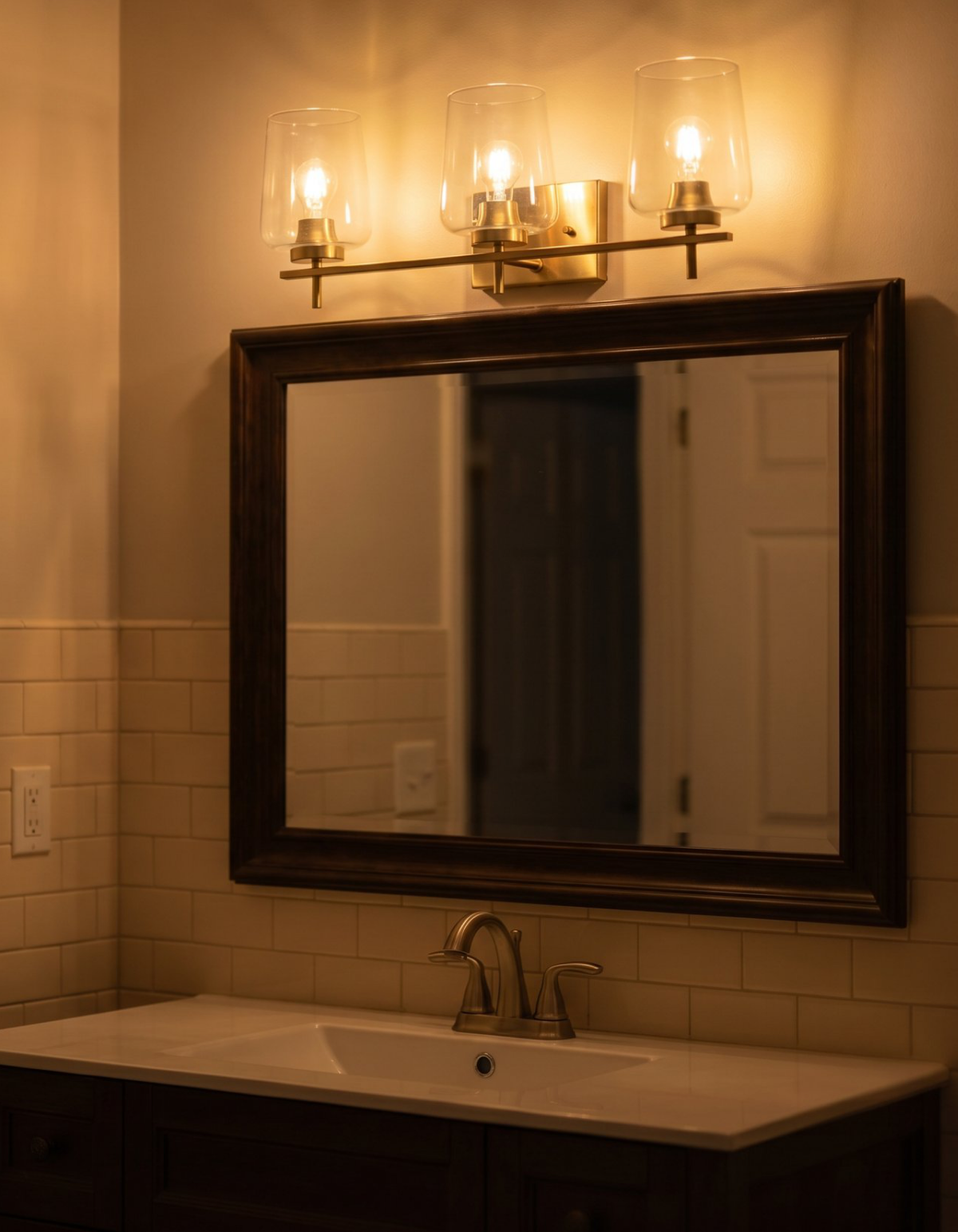GILA 3-Light Vanity - Satin Gold#Finish_Satin Gold