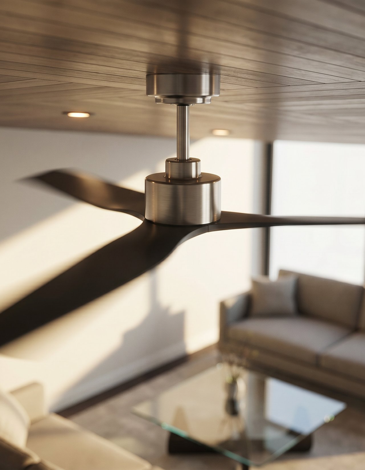 Skylark 52-in. Ceiling Fan - Brushed Nickel & Black#Finish_Brushed Nickel & Black